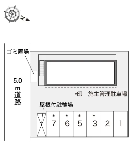 ★手数料０円★小平市学園西町 月極駐車場